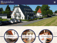 Tablet Screenshot of bernsteinhaus-in-zingst.de